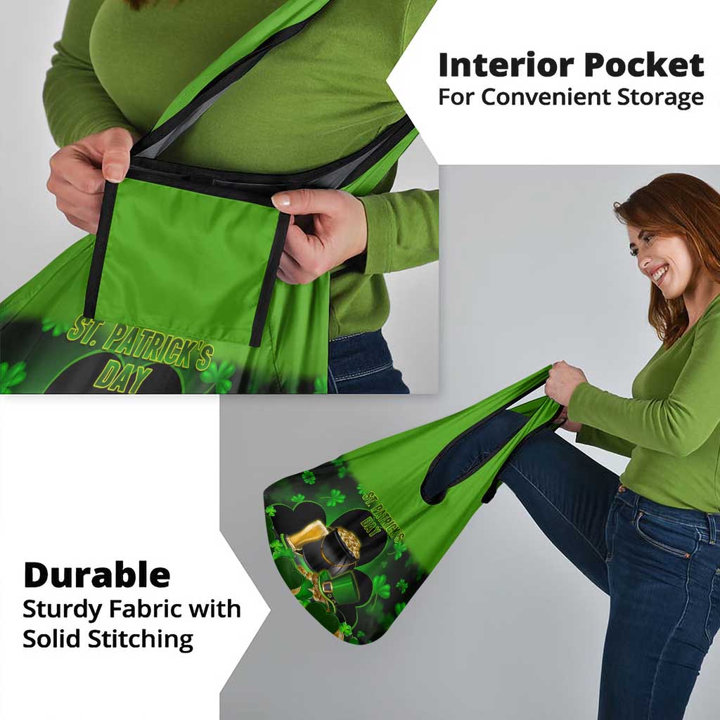 St Patrick's Day Grocery Bag La Fheile Padraig Shamrock Style