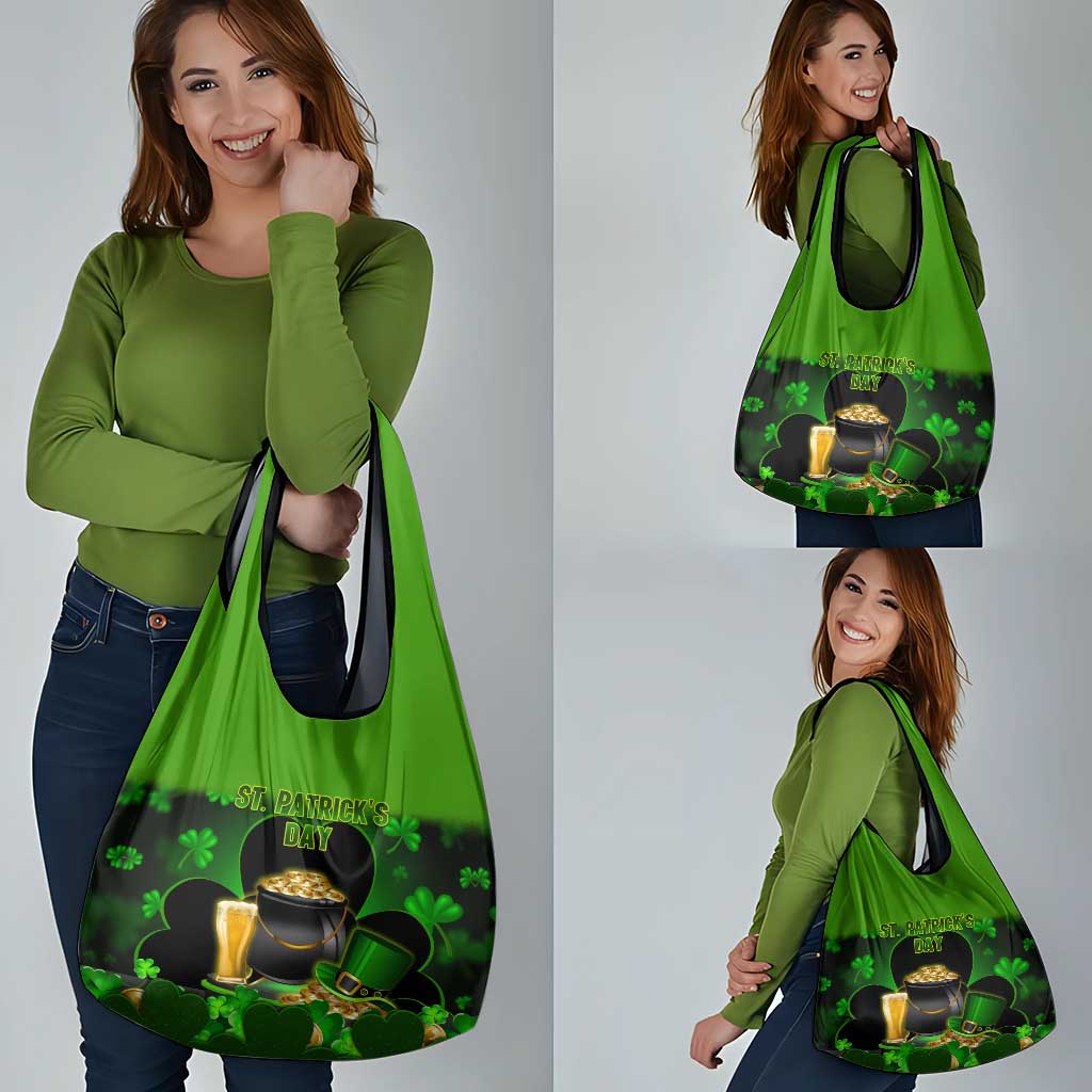 St Patrick's Day Grocery Bag La Fheile Padraig Shamrock Style