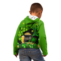 Happy St Patricks Day Kid Hoodie La Fheile Padraig Shamrock Style - Wonder Print Shop