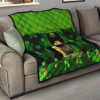 Happy St Patricks Day Quilt La Fheile Padraig Shamrock Style - Wonder Print Shop