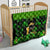 Happy St Patricks Day Quilt La Fheile Padraig Shamrock Style - Wonder Print Shop