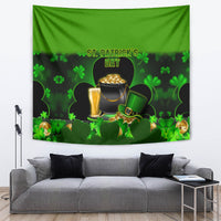 Happy St Patricks Day Tapestry La Fheile Padraig Shamrock Style - Wonder Print Shop