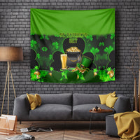 Happy St Patricks Day Tapestry La Fheile Padraig Shamrock Style - Wonder Print Shop