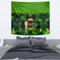Happy St Patricks Day Tapestry La Fheile Padraig Shamrock Style - Wonder Print Shop
