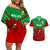 Custom Wales Rugby Couples Matching Off Shoulder Short Dress and Hawaiian Shirt 2024 Six Nations Come On Cymru Mascot Sporty - Wonder Print Shop