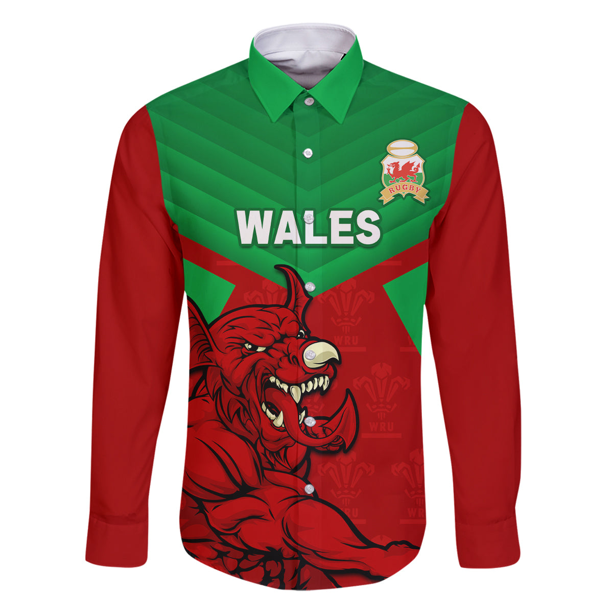 Custom Wales Rugby Family Matching Mermaid Dress and Hawaiian Shirt 2024 Six Nations Come On Cymru Mascot Sporty - Wonder Print Shop