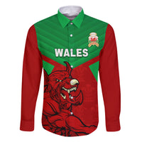 Custom Wales Rugby Family Matching Off Shoulder Maxi Dress and Hawaiian Shirt 2024 Six Nations Come On Cymru Mascot Sporty - Wonder Print Shop