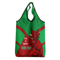 Custom Wales Rugby Grocery Bag Six Nations Come On Cymru Mascot