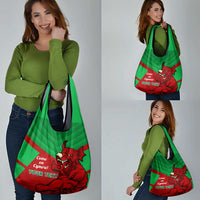 Custom Wales Rugby Grocery Bag Six Nations Come On Cymru Mascot