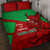 Custom Wales Rugby Quilt Bed Set 2024 Six Nations Come On Cymru Mascot Sporty - Wonder Print Shop