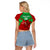 Custom Wales Rugby Raglan Cropped T Shirt 2024 Six Nations Come On Cymru Mascot Sporty - Wonder Print Shop