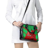 Custom Wales Rugby Shoulder Handbag 2024 Six Nations Come On Cymru Mascot Sporty