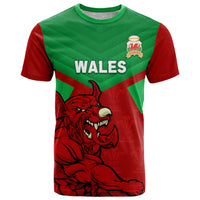 Custom Wales Rugby T Shirt 2024 Six Nations Come On Cymru Mascot Sporty - Wonder Print Shop