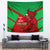 Custom Wales Rugby Tapestry 2024 Six Nations Come On Cymru Mascot Sporty - Wonder Print Shop