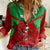 Custom Wales Rugby Women Casual Shirt 2024 Six Nations Come On Cymru Mascot Sporty - Wonder Print Shop