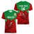 Custom Wales Rugby Women V Neck T Shirt 2024 Six Nations Come On Cymru Mascot Sporty - Wonder Print Shop
