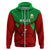 Custom Wales Rugby Zip Hoodie 2024 Six Nations Come On Cymru Mascot Sporty - Wonder Print Shop