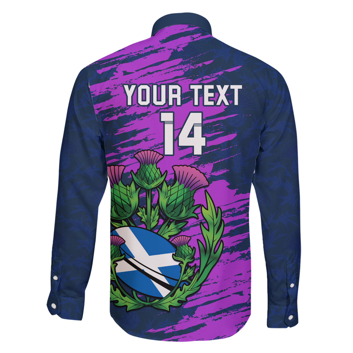 Custom Scotland Rugby Family Matching Short Sleeve Bodycon Dress and Hawaiian Shirt 2024 Six Nations Go Scottish Thistle - Wonder Print Shop