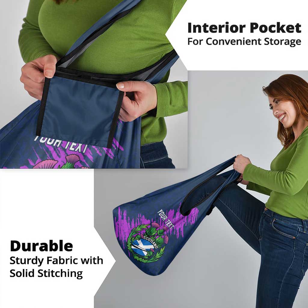 Custom Scotland Rugby Grocery Bag Six Nations Go Scottish Thistle