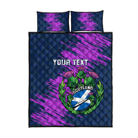 Custom Scotland Rugby Quilt Bed Set 2024 Six Nations Go Scottish Thistle - Wonder Print Shop