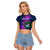 Custom Scotland Rugby Raglan Cropped T Shirt 2024 Six Nations Go Scottish Thistle - Wonder Print Shop