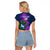 Custom Scotland Rugby Raglan Cropped T Shirt 2024 Six Nations Go Scottish Thistle - Wonder Print Shop