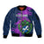 Custom Scotland Rugby Sleeve Zip Bomber Jacket 2024 Six Nations Go Scottish Thistle - Wonder Print Shop