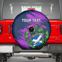 Custom Scotland Rugby Spare Tire Cover 2024 Six Nations Go Scottish Thistle - Wonder Print Shop