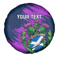 Custom Scotland Rugby Spare Tire Cover 2024 Six Nations Go Scottish Thistle - Wonder Print Shop