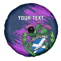 Custom Scotland Rugby Spare Tire Cover 2024 Six Nations Go Scottish Thistle - Wonder Print Shop