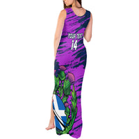 Custom Scotland Rugby Tank Maxi Dress 2024 Six Nations Go Scottish Thistle - Wonder Print Shop