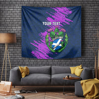 Custom Scotland Rugby Tapestry 2024 Six Nations Go Scottish Thistle - Wonder Print Shop