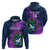 Custom Scotland Rugby Zip Hoodie 2024 Six Nations Go Scottish Thistle - Wonder Print Shop
