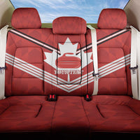 Personalized Canada Curling Back Car Seat Cover Maple Leaf Red Version - Wonder Print Shop