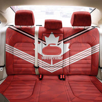 Personalized Canada Curling Back Car Seat Cover Maple Leaf Red Version - Wonder Print Shop