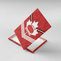 Personalized Canada Curling Canvas Wall Art Maple Leaf Red Version - Wonder Print Shop