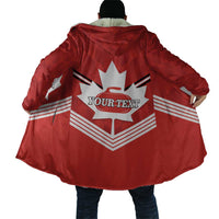 Personalized Canada Curling Cloak Maple Leaf Red Version - Wonder Print Shop