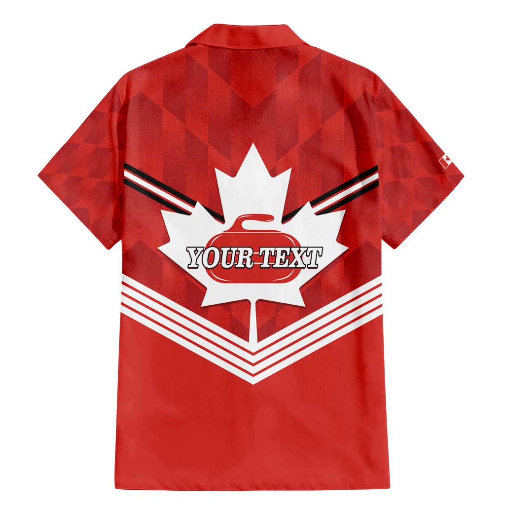 Personalized Canada Curling Family Matching Mermaid Dress and Hawaiian Shirt Maple Leaf Red Version - Wonder Print Shop