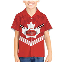 Personalized Canada Curling Family Matching Mermaid Dress and Hawaiian Shirt Maple Leaf Red Version - Wonder Print Shop