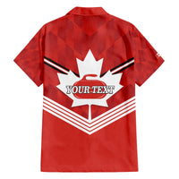Personalized Canada Curling Family Matching Off The Shoulder Long Sleeve Dress and Hawaiian Shirt Maple Leaf Red Version - Wonder Print Shop