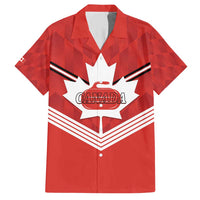 Personalized Canada Curling Family Matching Short Sleeve Bodycon Dress and Hawaiian Shirt Maple Leaf Red Version - Wonder Print Shop