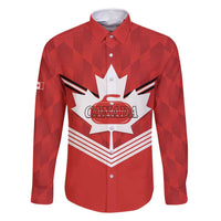 Personalized Canada Curling Family Matching Summer Maxi Dress and Hawaiian Shirt Maple Leaf Red Version - Wonder Print Shop