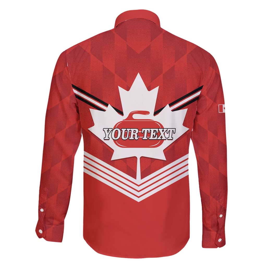 Personalized Canada Curling Family Matching Summer Maxi Dress and Hawaiian Shirt Maple Leaf Red Version - Wonder Print Shop