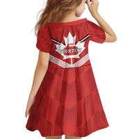 Personalized Canada Curling Family Matching Tank Maxi Dress and Hawaiian Shirt Maple Leaf Red Version - Wonder Print Shop