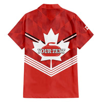 Personalized Canada Curling Hawaiian Shirt Maple Leaf Red Version - Wonder Print Shop