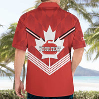 Personalized Canada Curling Hawaiian Shirt Maple Leaf Red Version - Wonder Print Shop