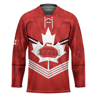 Personalized Canada Curling Hockey Jersey Maple Leaf Red Version - Wonder Print Shop