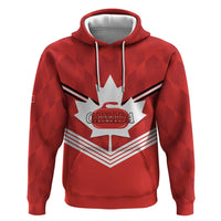 Personalized Canada Curling Hoodie Maple Leaf Red Version - Wonder Print Shop