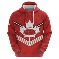 Personalized Canada Curling Hoodie Maple Leaf Red Version - Wonder Print Shop