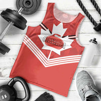 Personalized Canada Curling Men Tank Top Maple Leaf Red Version - Wonder Print Shop